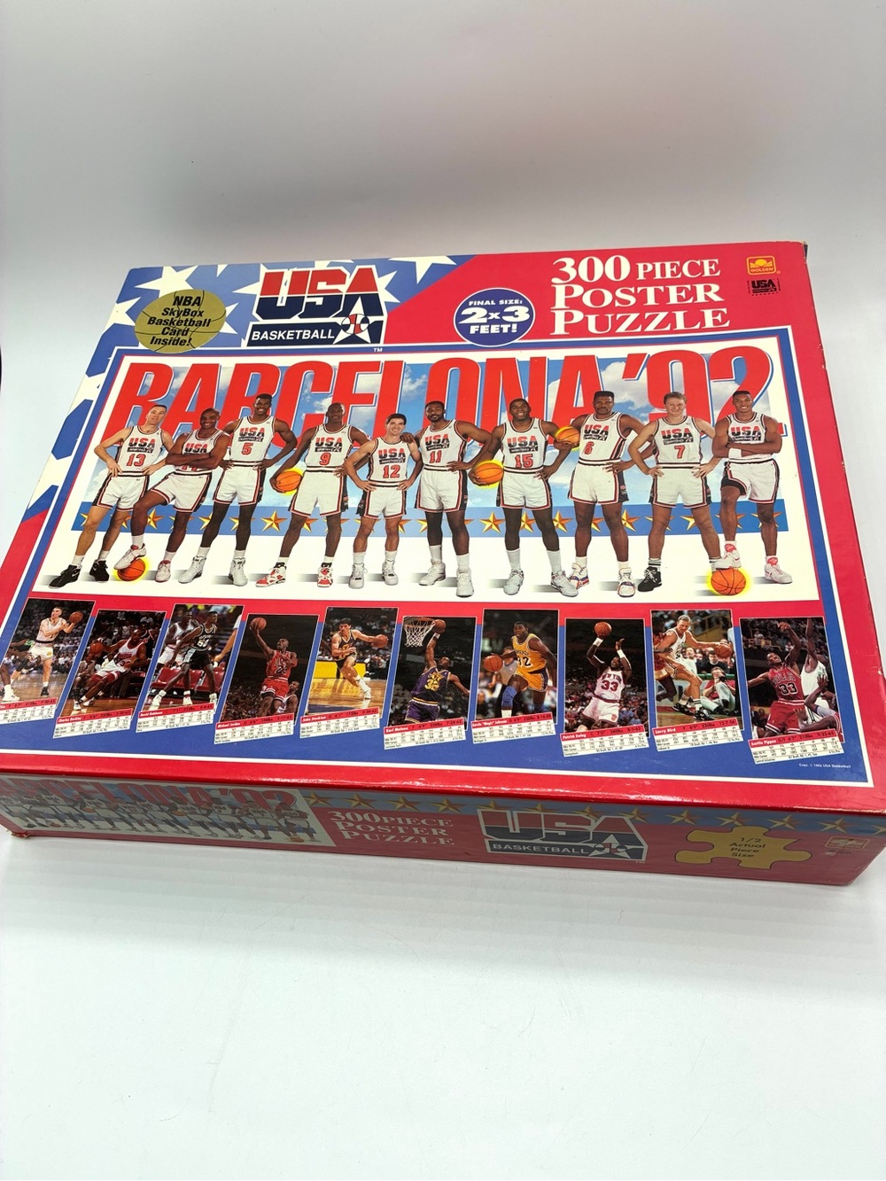 1992 USA Basketball Dream Team Sealed 300 Pc Poster Puzzle Jordan Magic Bird